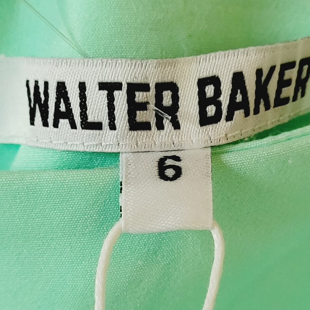 NEW Walter Baker Katarina Mini Skirt, Mint Green 6 - Picture 11 of 16